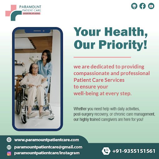 Senior patient care service at home in Vaishali